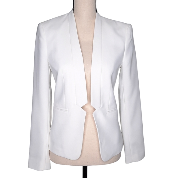 Forever 21 Jackets & Blazers - Forever 21 White Open Front Blazer